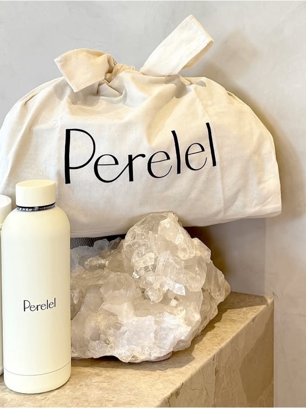 Sale! New Perelel Branded Water Bottle & Perelel Branded Canvas Tote